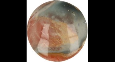Jaspis Polychroom rond handsteen / oplegsteen