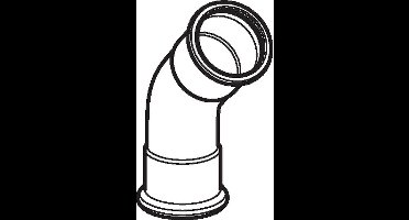 Mapress Persfitting met 2 aansluitingen