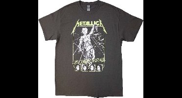 Metallica - Justice Faces Heren T-shirt - M - Grijs