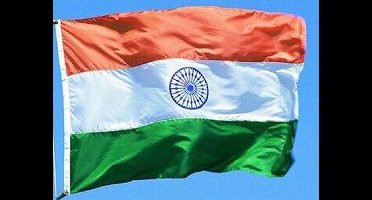 *** Grote India Vlag 90x150cm - Vlag India - van Heble® ***