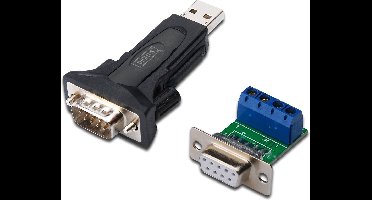 Digitus USB 2.0, Serieel Adapter [1x USB-A 2.0 stekker - 1x RS485-stekker] DA-70157 0.80 m