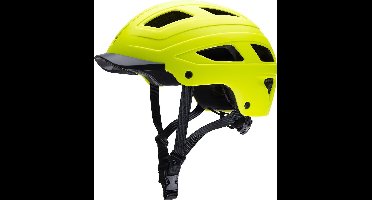 AGU Cit-E IV Led Fietshelm - Fluo Geel - L/XL - incl. Led licht