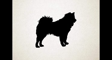 Eurasier - Silhouette hond - L - 75x86cm - Zwart - wanddecoratie