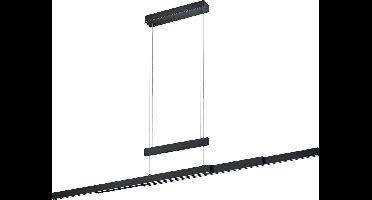 LED Hanglamp - Torna Trojan Up and Down - 54W - Aanpasbare Kleur - Rechthoek - Mat Zwart - Aluminium