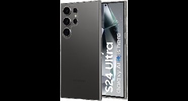 Mobiparts hoesje geschikt voor Samsung Galaxy S24 Ultra - Zacht TPU - Schokabsorberend TPU - Grip Coating - Transparant