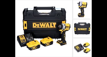 DeWalt DCF 922 P2T accu-slagmoersleutel 18 V 400 Nm 1/2" borstelloos + 2x accu 5,0 Ah + oplader + TSTAK