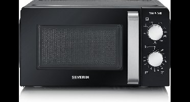 Severin MW 7781 - Magnetron met grill - 17 liter - Draaiknop bediening - Zwart