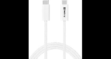 Sandberg 136-56 USB-kabel USB4 Gen 3x2 1 m USB C Wit