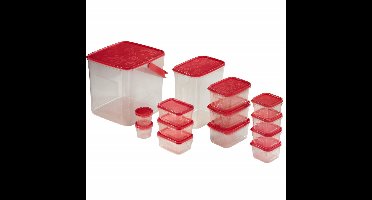 Xavax Set Vershoudbakjes 18-dlg. Rood