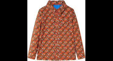 vidaXL - Kinderoverhemd - 92 - lichtroestkleurig