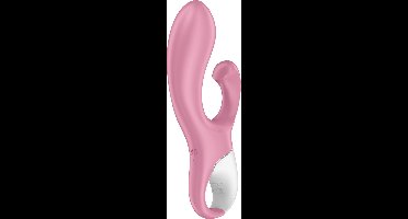 Satisfyer, vibrator, rabbitvibrator, 'Air Pump Bunny 2', 20 cm, huidvriendelijk materiaal, oplaadbaar, opblaasbare schacht
