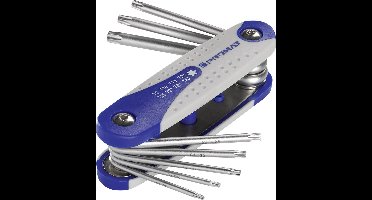 Promat stifsleutelset - uitklaphouder - 8-delig - torx - t9-t40