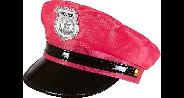 Neon roze politiepet