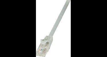 LogiLink CP2032U RJ45 Netwerkkabel, patchkabel CAT 6 U/UTP 1.00 m Grijs Snagless 1 stuk(s)
