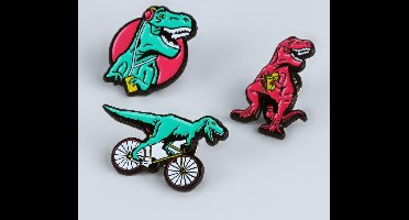 Mustard - T-Rex Pin Badges Set of 3 Pieces