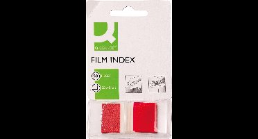 Q-CONNECT index, ft 25 x 45 mm, 50 tabs, rood 12 stuks