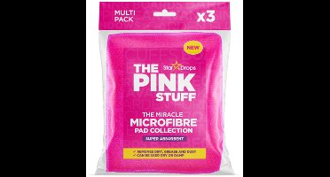 The Pink Stuff Microvezel absorberende schoonmaakpads - 3 stuks