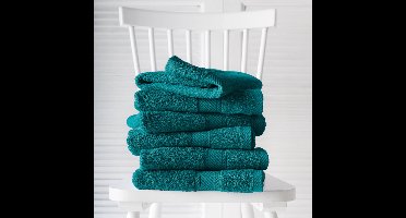 De Witte Lietaer Handdoeken Helene Lake Green 50 x 100 cm - 6 stuks - Katoen