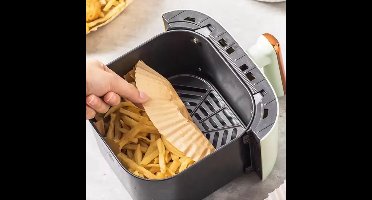 New Age Devi - Krachtig Airfryer Bakpapier - 100 Stuks - Wegwerpbakjes - 20cm - Accesoires - Heteluchtfriteuse