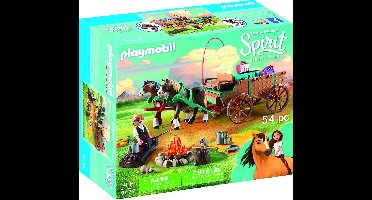 PLAYMOBIL  Lucky's vader en wagen - 9477