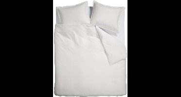 Ambiante Satin Uni dekbedovertrek - Lits-Jumeaux - 240x200/220 cm - Wit