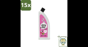 15 x Marcel's Green Soap - Toiletreiniger - Patchouli & Cranberry - Krachtige frisheid - Grootverpakking - Toiletreiniger - Natuurlijke Toiletreiniger - Milieuvriendelijke Toiletreiniger - Vegan Toiletreiniger - Patchouli En Cranberry