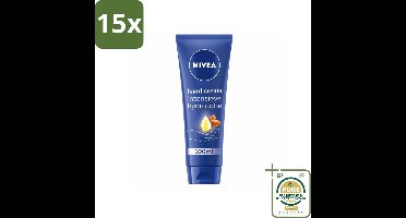 15 x NIVEA - Handcrème - Verzorgend - Intensieve Hydratatie - 100 ml - Grootverpakking - Handcrème - Handverzorging - Droge Handen - Hydratatie - Amandelolie