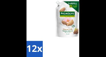 Palmolive – Handzeep Navulling – Naturals Almond Milk – 500 ml - Voordeelverpakking - 12 stuks