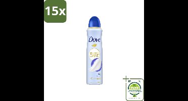 15 x Dove – Deodorant Spray – Talco – 150 ml - Grootverpakking - Anti-transpirant - Deodorant Spray - Zweetbestendig - Geur Van Talco - Huidbescherming