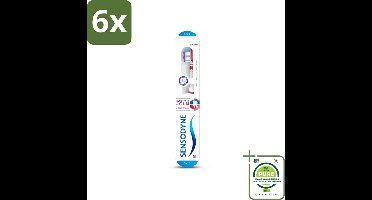 Sensodyne - Tandenborstel - Gevoeligheid & Tandvlees - Tandvlees Versterkend - 1 tandenborstel - Voordeelverpakking - 6 stuks - Tandenborstel gevoelige tanden - Tandenborstel tandvlees