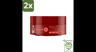 Taft - Sculpting Styling Paste - Hold 5+ - Flexibele styling - 75 ml - Voordeelverpakking - 2 stuks - Stylingpasta - Haarstyling