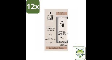 Taft - Refreshing Fullness Wonder - Volumepoeder - Volume & Anti-Grease - 10 gr - Voordeelverpakking - 12 stuks - Haarpoeder - Volume haar