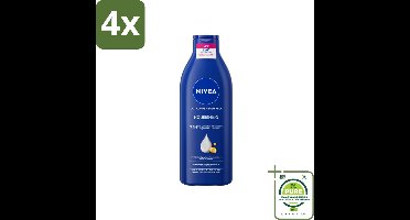 Nivea - Body Milk - 72u Hydratatie - Droge tot Zeer Droge Huid - 400 ml - Voordeelverpakking - 4 stuks - NIVEA Body Milk - Bodylotion