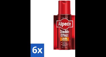 Alpecin - Double Effect - Shampoo - Anti-roos & Haargroei - 200 ml - Voordeelverpakking - 6 stuks