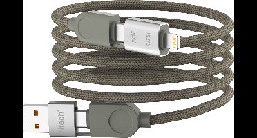 usb c kabel - usb c naar usb c - 240W 4 in 1 Magnetische Oplaadkabel - 480Mbps gegevensoverdracht kabel Geschikt voor o.a. Smartphone en tablet