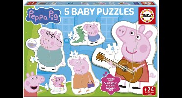 Babypuzzels - EDUCA - Peppa Pig - 4 stukjes