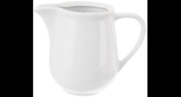 Orion Mona Serie - Porseleinen Melkkannetje - 80 ml - Wit - Vaatwasser- en Magnetronbestendig