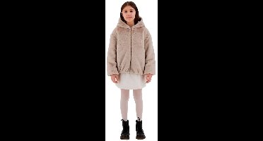 Herno Kids Bomber Faux Fur Jas Beige 12 Years Meisjes