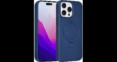 TUNIQ telefoonhoesje voor Apple iPhone 15 Pro Max - MagSafe met ringstand - Donkerblauw