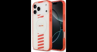 Red Bull Racing Back Cover Case - Geschikt voor iPhone 17 Pro Max - Wit - MagSafe - Schokabsorberend