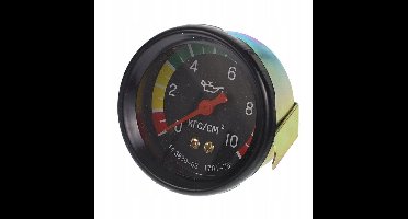 olie drukmeter tot 10 bar - drukmeter - oliedrukindicator - oliedrukklokje