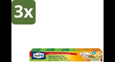 3 x Toppits – Magnetronfolie 2-in-1 – 15 m - Koffie - Koffiezetapparaat - Koffiezetapparaat