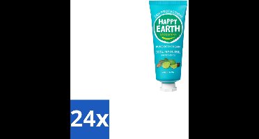 24 x Happy Earth – Deodorant Cream – 100% Natuurlijk Cedar Lime – 40 ml - Natuurlijke Deodorant - Deodorant Crème - Frisse Geur - Cederhout - Limoen