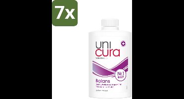 Unicura – Vloeibare Zeep Navulling – Balans – 250 ml - Bulkverpakking - 7 stuks