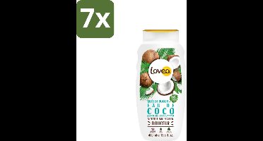 Lovea – Douchegel – Sulfaatvrij Kokos – Mild en hydraterend – 400 ml - Bulkverpakking - 7 stuks