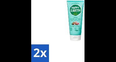 Happy Earth – Bodylotion – 100% Natuurlijk – 200 ml - Voordeelverpakking - 2 stuks