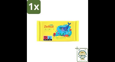 1 x Zwitsal Kids - Snoetenpoetsers - Voor Handjes en Snoetjes - 40 Doekjes- Snoetenpoetsers Voor Kinderen - Hygiëne Voor Handjes - Schoonmaken Van Gezicht - Kinderhygiëne - Zwitsal Kids