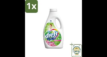 1 x Dreft Vloeibaar Wasmiddel Touch of Pink 32 Wasbeurten 1,4 liter- Vloeibaar Wasmiddel - Wasgoed Beschermen - Kleuren Behouden - Frisheid - Gekleurde Was