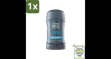 1 x Dove - Deodorant - Stick Clean Comfort - Zachte bescherming - 50 ml- Deodorant Stick - Zweetbestrijding - Huidbescherming - Frisheid - Mannelijke Geur