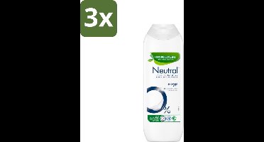 Neutral - Douchegel - Gevoelige Huid - 0% Kleurstof & Parfum - Met Plantaardige Glycerine - 250 ml - Bulkverpakking - 3 stuks